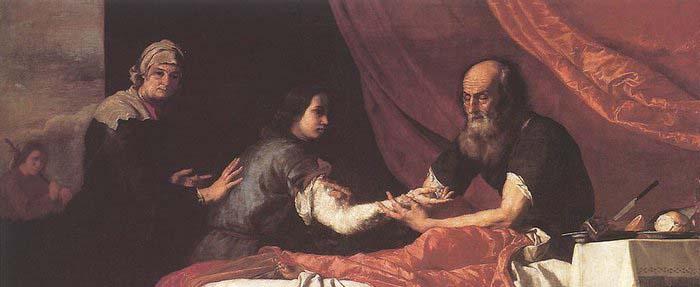 Jusepe de Ribera Jacob Receives Isaac-s Blessing Germany oil painting art